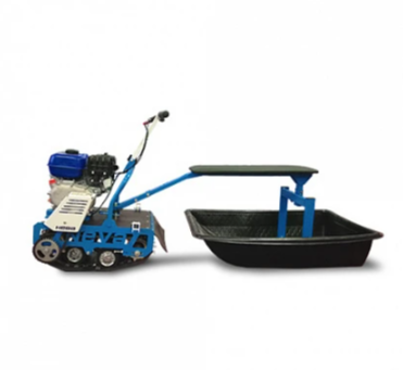 Мотобуксировщик НЕВА МС-1К с санями и сиденьем в Братске