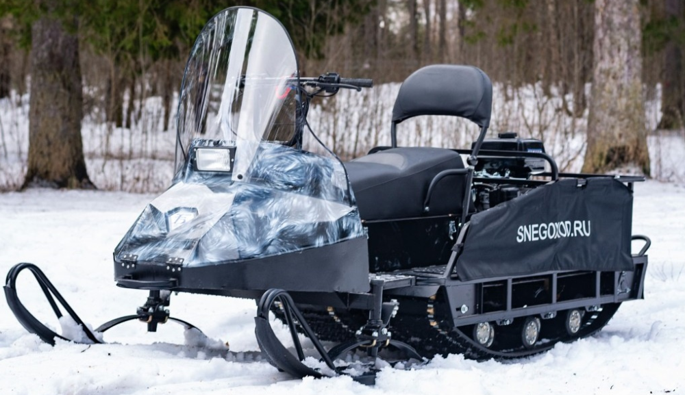 Миниснегоход Бурлак Егерь Экспедитор 15 л.с. , реверс, тормоз, капот белый в Братске