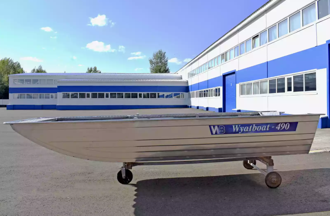 Алюминиевая лодка Wyatboat-490 Jonboat в Братске