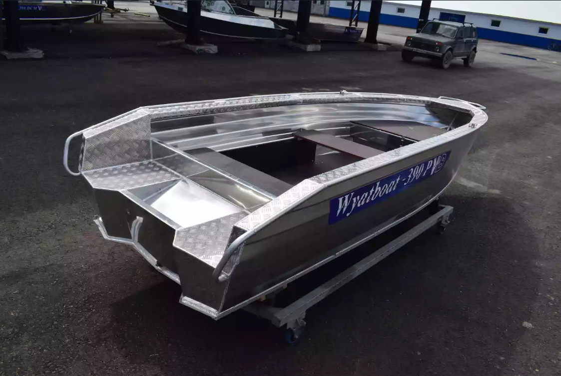 Алюминиевая лодка Wyatboat-390Р Увеличенный борт в Братске
