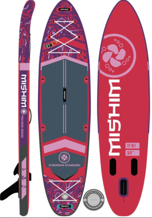 SUP (САП) Доска MISHIMO PRO-MAX Viva Magenta 10.8’ (330см) в Братске