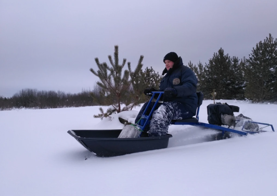 Мотобуксировщик толкач Альбатрос-XL8 с модулем. Без фары, склизы в Братске