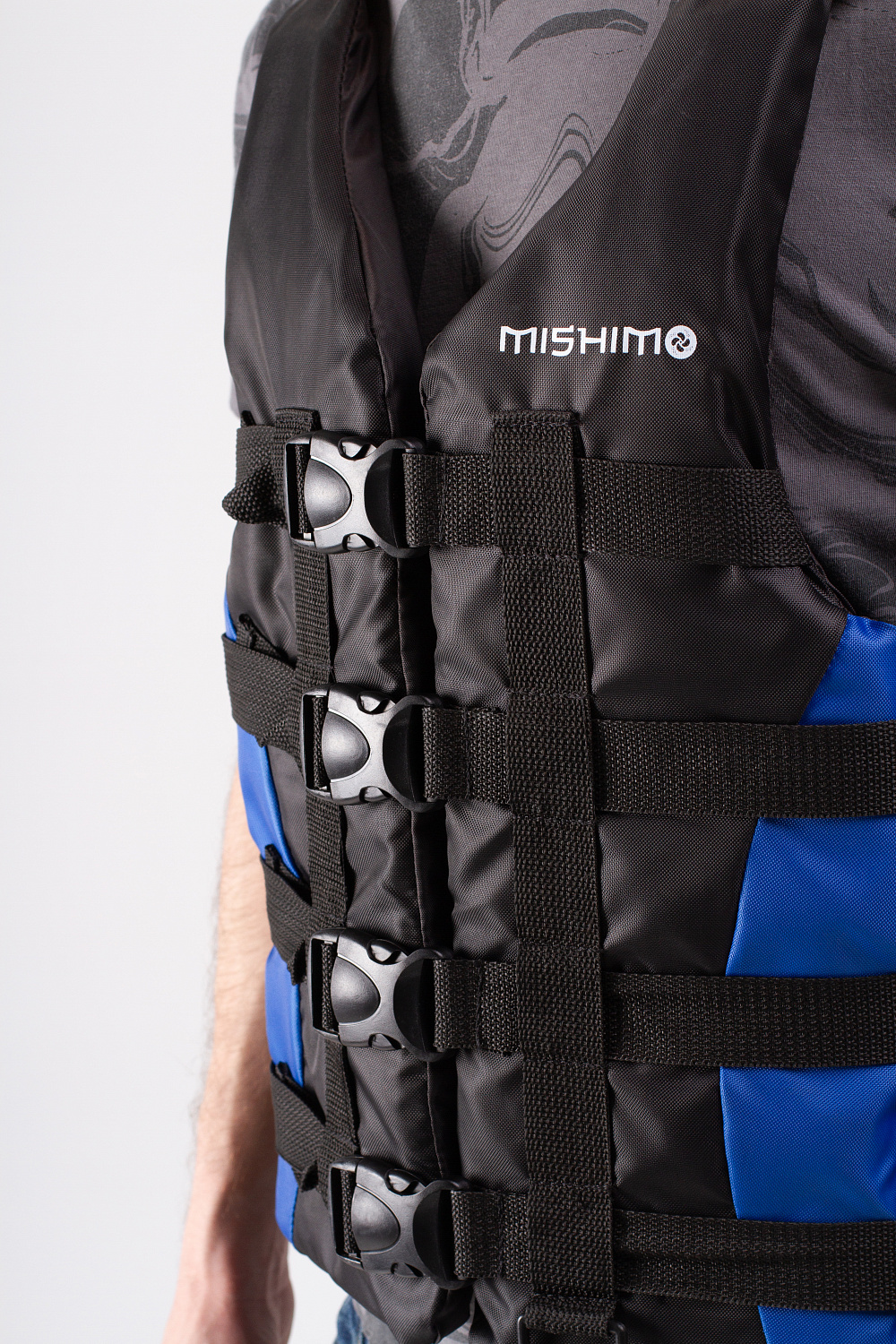 Жилет спасательный MISHIMO PRO Премиум качества Черно-синий в Братске