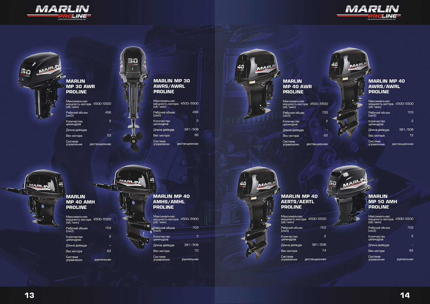 Лодочный мотор MARLIN PROLINE MP 50 AMH ПОД ВОДОМЕТ в Братске