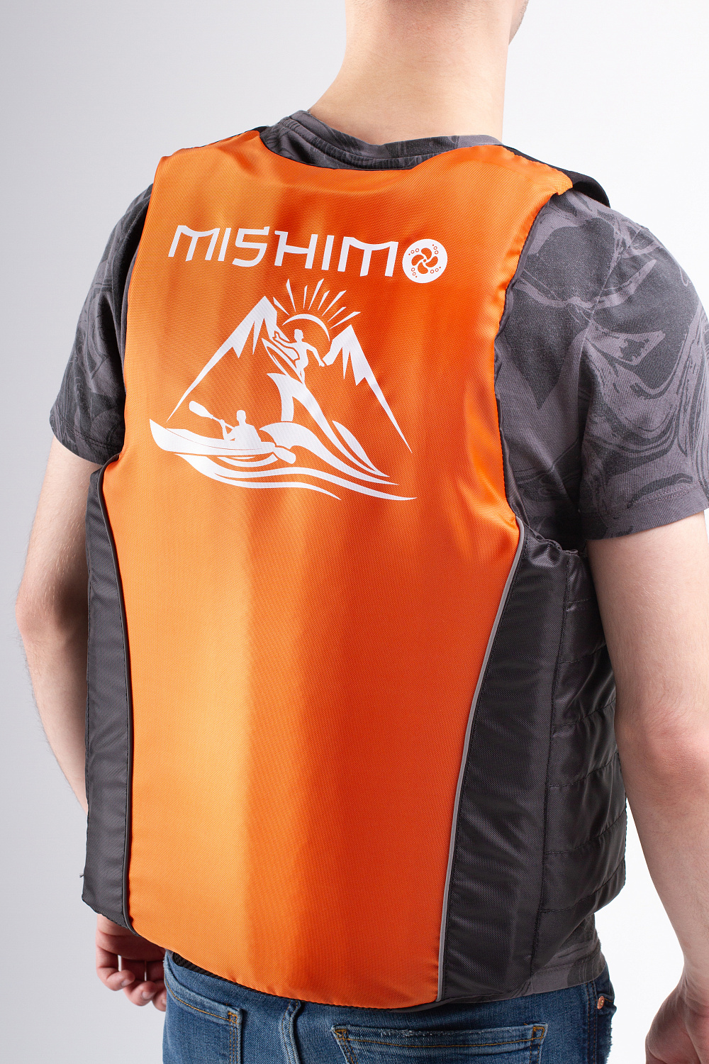 Жилет спасательный MISHIMO PRO Премиум качества Черно-оранжевый в Братске